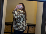 Checkered Cardigan