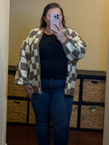 Checkered Cardigan